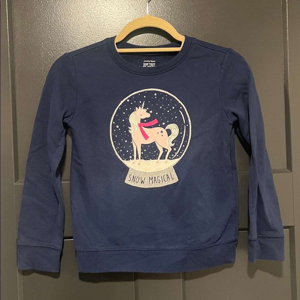 Girls Glitter Sweatshirt